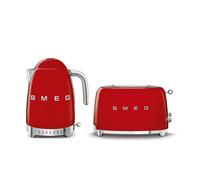 Smeg Variable Kettle & 2 Slice Toaster in Red Smeg Red