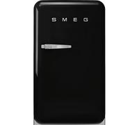 Smeg 50s Style Right Hand Hinged Home Bar FAB10HRBL6 97cm High Fridge - Black - D Rated, Black
