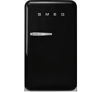 Smeg 50s Style Right Hand Hinged Home Bar FAB10HRBL6 97cm High Fridge - Black - D Rated, Black