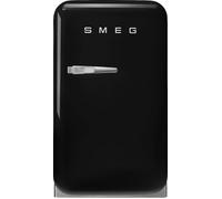 Smeg 50s Style Right Hand Hinged Minibar FAB5RBL6 72cm Mini Fridge - Black - C Rated, Black