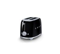 Smeg 50s Style TSF01BLUK Gloss Black 2-Slice Toaster
