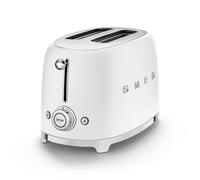 Smeg 50s Style TSF01WHMUK Matt White 2-Slice Toaster