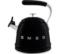 Smeg 50's Style WKF01BL Whistling Hob Kettle - Black, Black