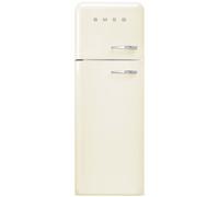 Smeg 294 Litre Fifties Style Left Hand Hinge 70/30 Fridge Freezer - Cream