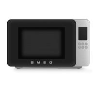 SMEG, 900W Collezione Microwave With Grill, 18 Auto Cook Settings, Quick Start, Soft Close, 29 Litre, Matt Black, MOC01BLMUK