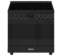 Smeg 90cm Classic Pyrolytic Induction Range Cooker C92IPN2 Matte Black
