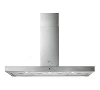 Smeg 90cm Slimline Island Hood - Stainless Steel KI90XE