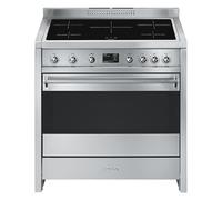 Smeg A1PYID-9 cooker Freestanding cooker Electric Zone induction hob Stainless steel