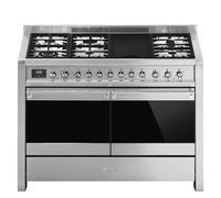 Smeg A4-81 120cm Opera Dual Fuel Range Cooker - Stainless Steel
