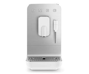 Smeg BCC02WHMUK Bean to Cup Coffee Machine, Retro 50's Style, Steam Wand, Matte White