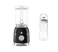 Smeg BLF03 Blender + BGF03 Bottle To Go Bundle - Black