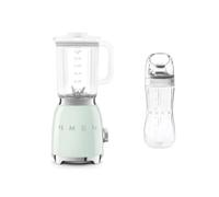 Smeg BLF03 Blender & Bottle To Go Set in Light Green