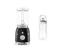 Smeg Blf03 Blender And Bottle To Go Set In Black Black