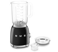 Smeg BLF03BLUK Retro 50's Style Jug Blender with Stainless Steel Blades, 4 Speed Settings and 3 Pre-set Programs, 1.5 Litre, 800W, Black