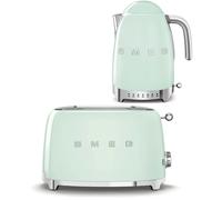 Smeg Bundle Set TSF01 2-Slice Toaster & KLF04 1.7L Variable Temperature Controlled Kettle - Pastel Green
