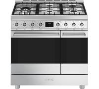 Smeg C92GMX2 90cm Dual Fuel Range Cooker A