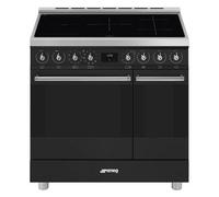 Smeg 90cm Classic Pyrolytic Induction Range Cooker C92IPMB2 Matte Black