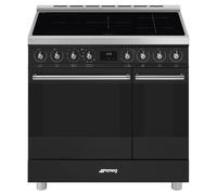 Smeg C92IPMB2 90cm Classic Pyrolytic Induction Range Cooker - MATTE BLACK