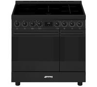 Smeg C92IPN2 90cm Classic Pyrolytic Induction Range Cooker - MATTE BLACK