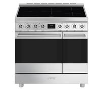 Smeg Symphony 90cm Electric Induction Range Cooker - Stainless Steel