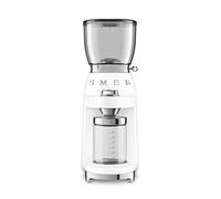 SMEG CGF01WHEU Electric Coffee Grinder with a Power of 150 W CGF01WHEU-white, Plastic, Black