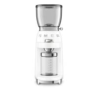 Smeg CGF01WHUK 50's Retro Style Aesthetic Coffee Grinder, White