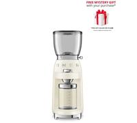Smeg CGF11 50's Retro Style Coffee Bean Grinder - Free Gift RRP £20! - Cream