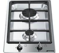 Smeg Classic PGF32G 30cm Wide Stainless Steel Gas Domino Hob