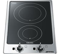 Smeg Classic PGF32I-1 30cm Wide Stainless Steel Induction Domino Hob