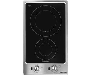 Smeg Classic PGF32I-1 31cm Induction Hob - Stainless Steel, Stainless Steel