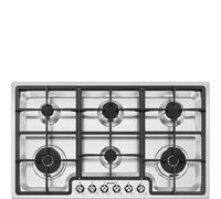 Smeg Classic PGF962 90cm Wide Stainless Steel Gas Hob