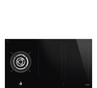 Smeg Classic PM3953D 90cm Wide Black Mixed Fuel Hob