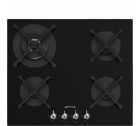 Smeg Classic PV364N 60cm Wide Black 'Gas On Glass' Gas Hob