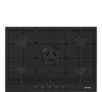 Smeg Classic PX375MB 75cm Wide Matt Black Gas Hob
