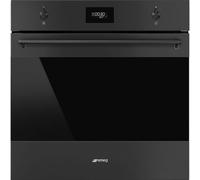 Smeg Classic SFP6301TVN Built In Electric Single Oven with Pyrolytic Cleaning - Matt Black Black
