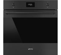Smeg Classic SFP6301TVN Matt Black Built-In Pyrolytic Single Oven
