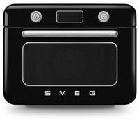 Smeg 50's Style COF01BLUK Multifunction Mini Oven with Steam & Air Fry - Black / Stainless Steel, Black