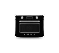 Smeg 50's Style COF01BLUK Multifunction Mini Oven with Steam & Air Fry - Black / Stainless Steel, Black