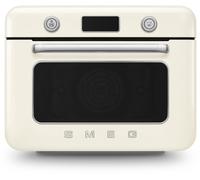 Smeg 50's Style COF01CRUK Multifunction Mini Oven with Steam & Air Fry - Cream, Cream