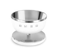 Smeg Collection 1.8L Digital Kitchen Scale with Removable Bowl, Four Units of Measurement, Rechargeable, Matte White, KSC01WHMWW