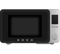 SMEG, 27L Collezione Microwave With Grill, Convection & Airfry, 25 Auto cook Programmes, 9 Cooking Functions Quick Start, Soft Close, Matt Black, MOC02BLMUK