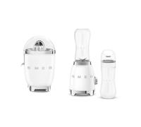 Smeg Compact Personal Blender and Citrus Juicer, White, EEJB314