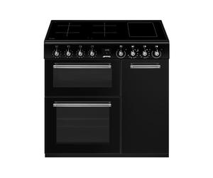 Smeg Concert 90cm Electric Induction Range Cooker - Black CX93IMBL