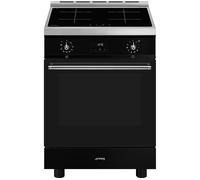 SMEG Concert C6IPBLT2 60 cm Electric Induction Pyrolytic Cooker - Black & Stainless Steel, Stainless Steel
