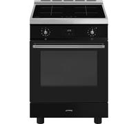 Smeg Concert C6IPBLT2 60cm Electric Cooker with Induction Hob - Black - A Rated, Black