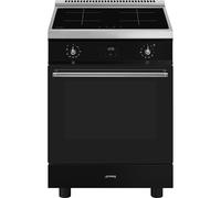 Smeg Concert C6IPBLT2 60cm Wide Black Induction Freestanding Cooker