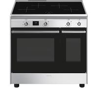 Smeg 90cm Electric Induction Cooker - Stainless Steel