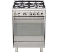 Smeg Concert SUK61MX9 60cm Single Oven Dual Fuel Cooker - Stainless Steel - A Rated, Stainless Steel