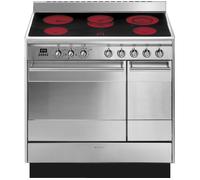 Smeg SUK92CMX9 cooker Freestanding cooker Electric Ceramic Stainless steel