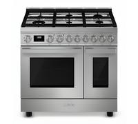 Smeg CPF92GMX - Stainless steel 6 Zone Dual Fuel Cooker - A/A energy